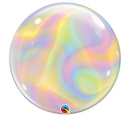 22" Iridescent Swirls Bubble