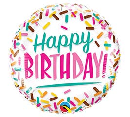 18" Birthday Sprinkles