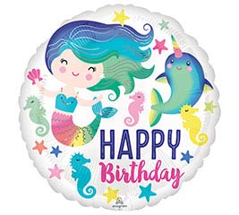 17" Sealife Mermaid Balloon