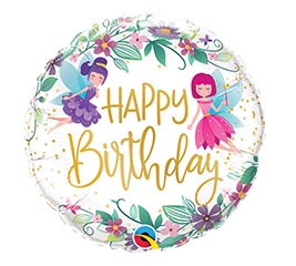 18" HBD Wild Flower Fairies