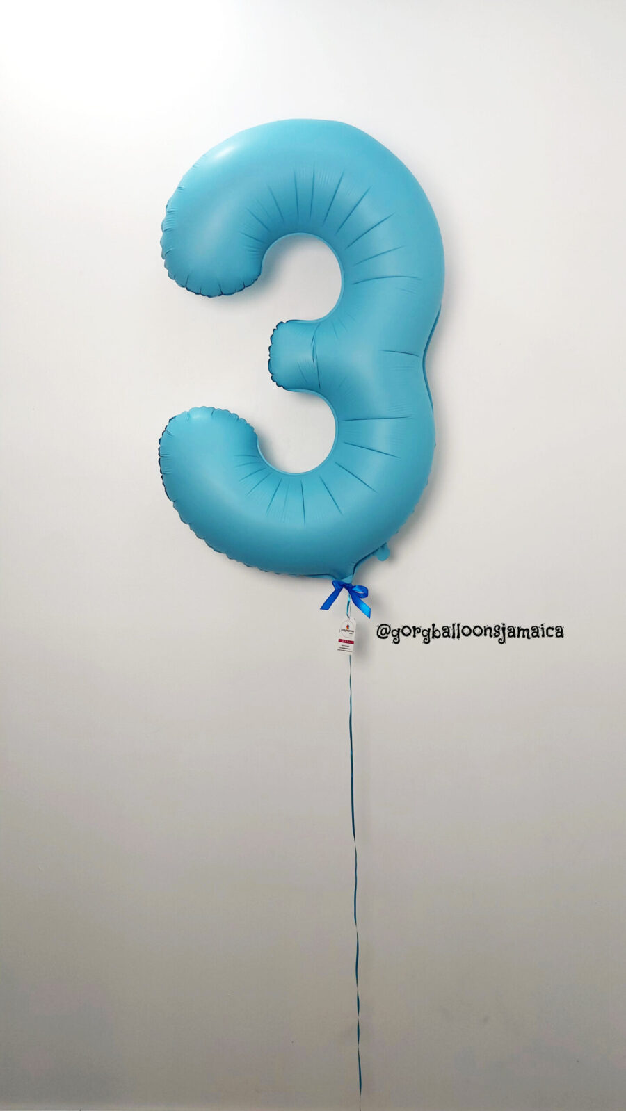 Single Helium Filled Number Balloon Balloons Jamaica